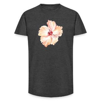 Blume - Long Fit Männer T-Shirt - Anthrazit - Vorne - AI Model Male 185 light (185cm)