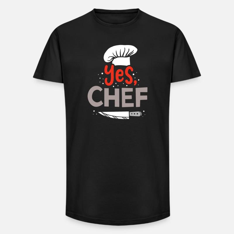 Chef Chef Chef Chef - Long Fit Men's T-Shirt - black