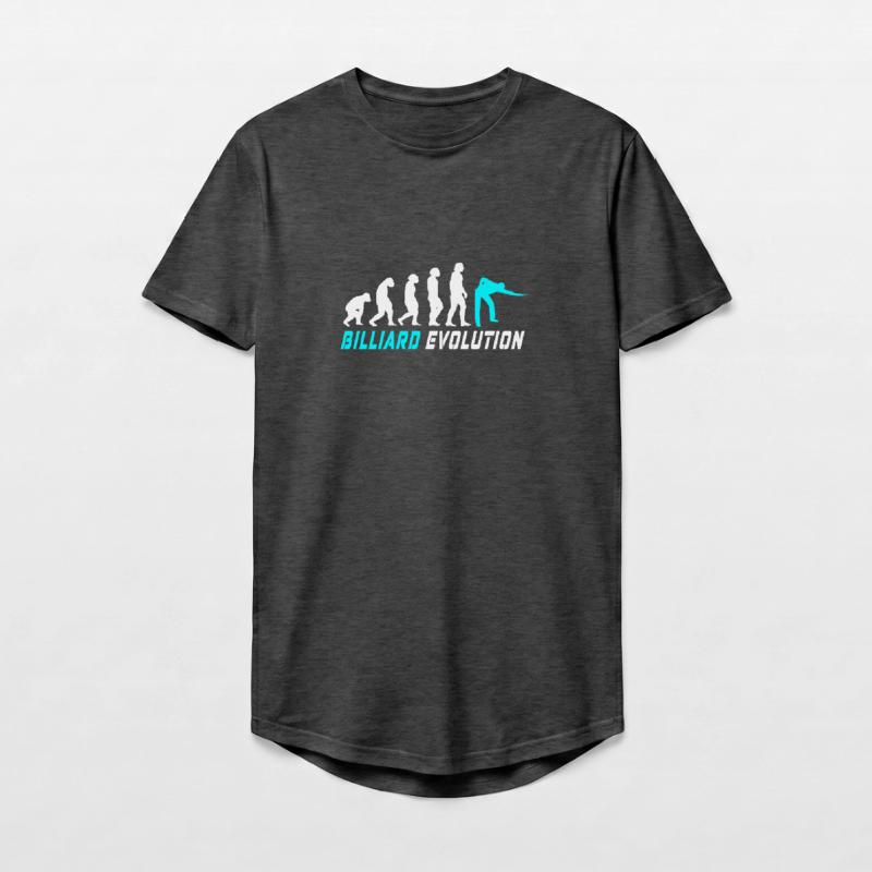 Billard Evolution Design / Geschenkidee Long Fit Männer T-Shirt