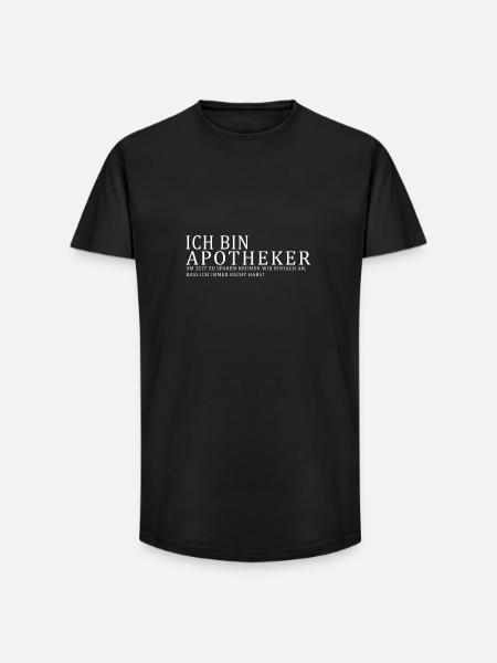 Ich bin Apotheker - Long Fit Männer T-Shirt - Schwarz