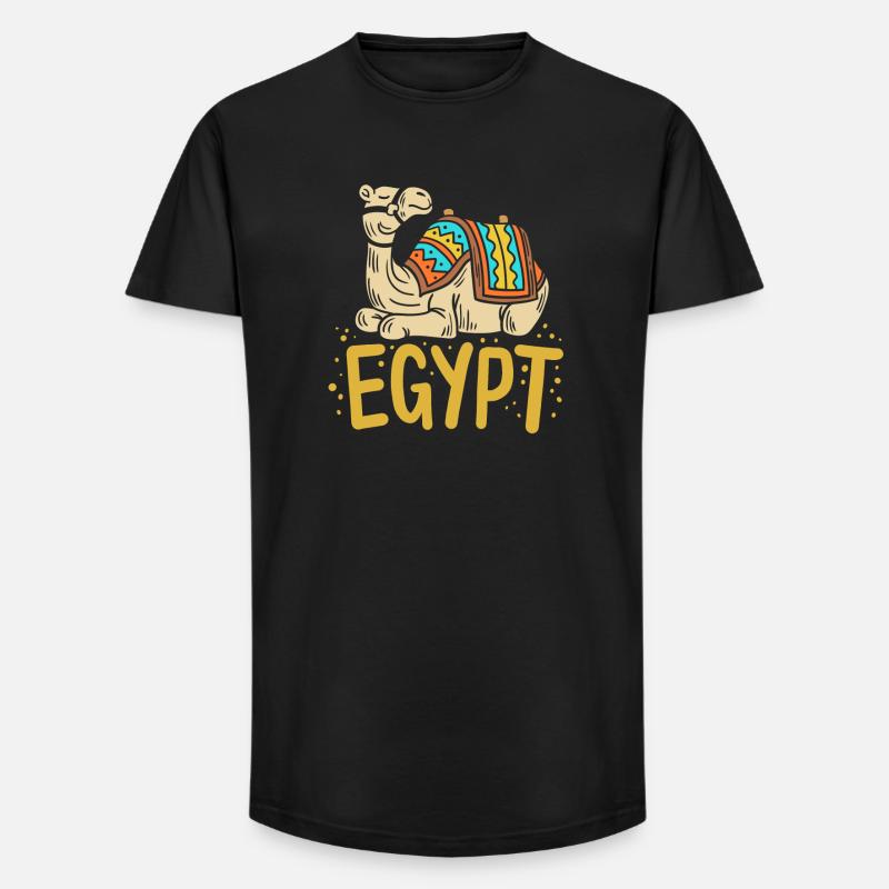Ägypten Ägypter Kamel - Long Fit Männer T-Shirt - Schwarz