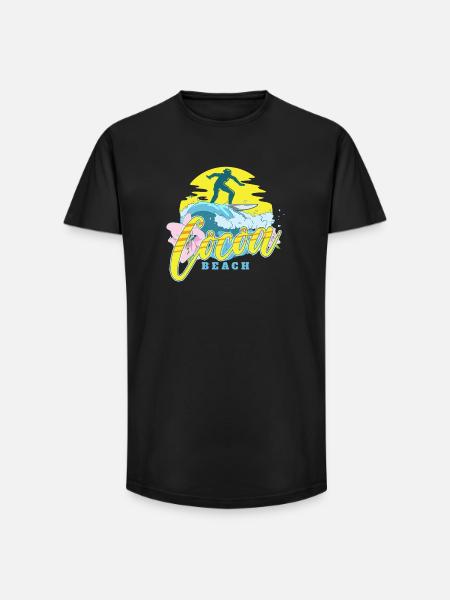 Cocoa Beach - Long Fit Men's T-Shirt - black
