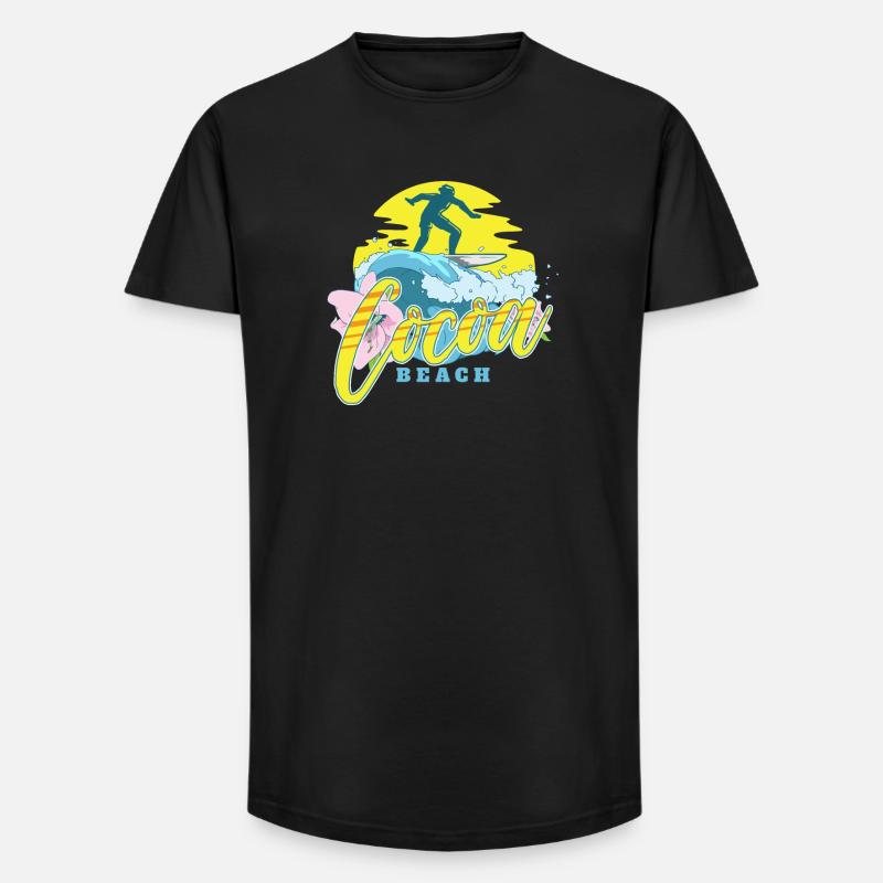 Cocoa Beach - Long Fit Männer T-Shirt - Schwarz