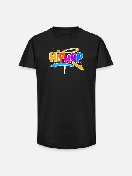 Hip Hop - Long Fit Men's T-Shirt - black