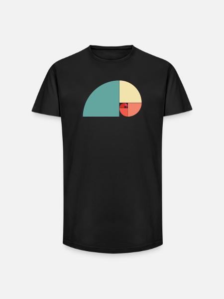 Goldener Schnitt Farbe - Long Fit Männer T-Shirt - Schwarz