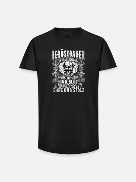 Gerüstbauer - Long Fit Männer T-Shirt - Schwarz