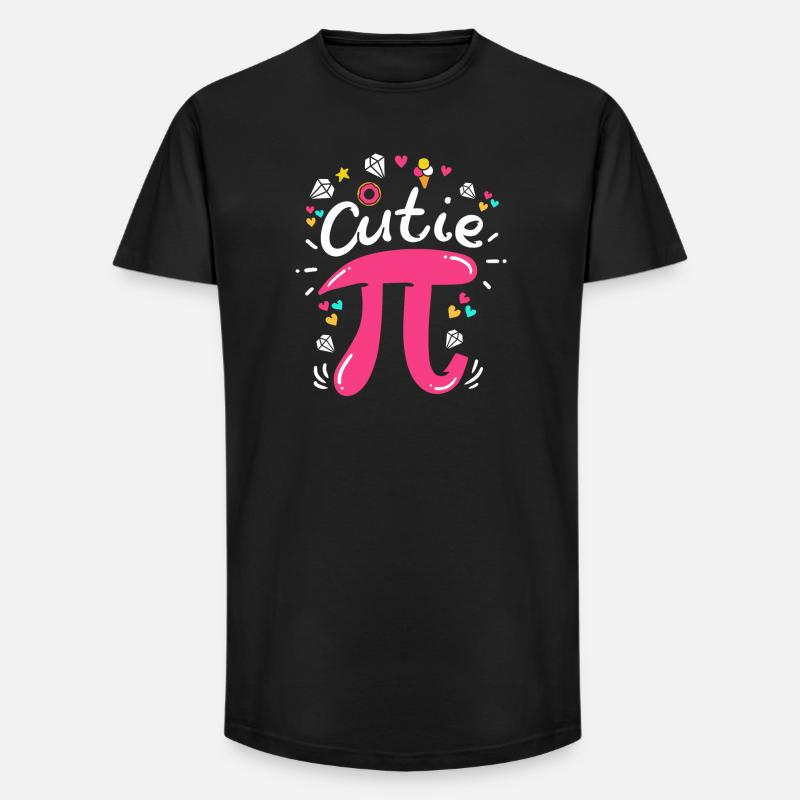 Pi jour Pi maths - T-shirt coupe longue homme - noir