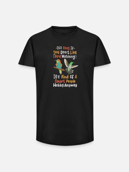Birdwatching Birdwatchers - Long Fit Men's T-Shirt - black