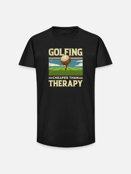 le golf - T-shirt coupe longue homme - noir