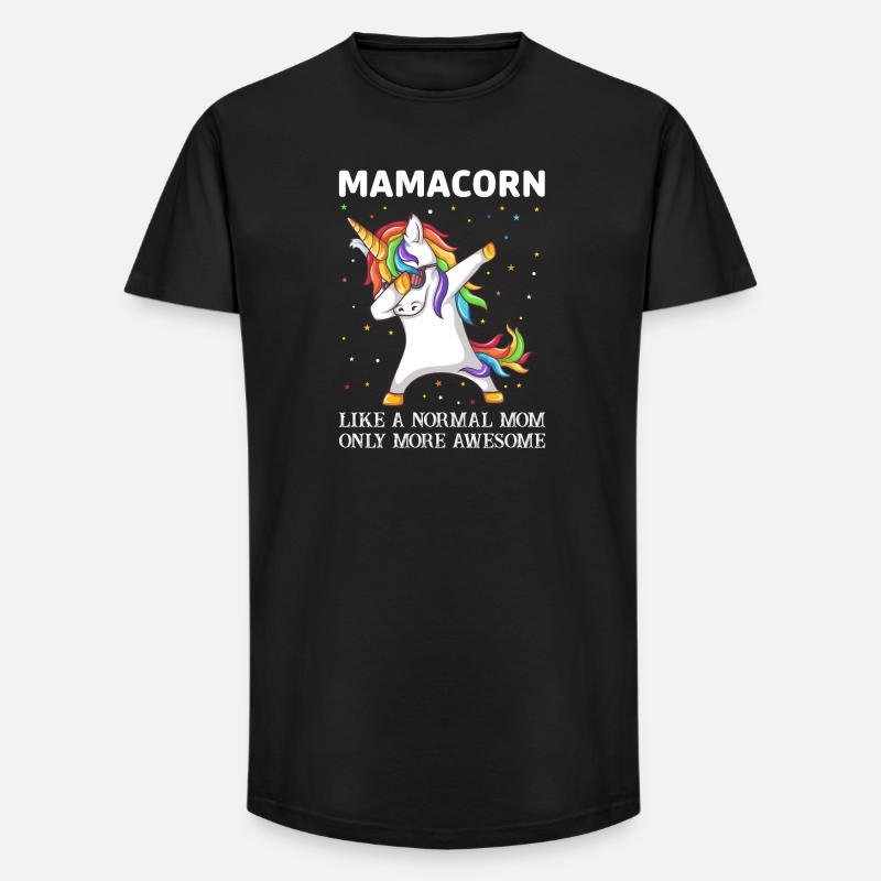 Mamacorn - T-skjorte herre med lang passform - svart
