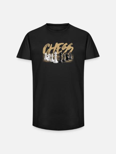 Schach - Long Fit Männer T-Shirt - Schwarz