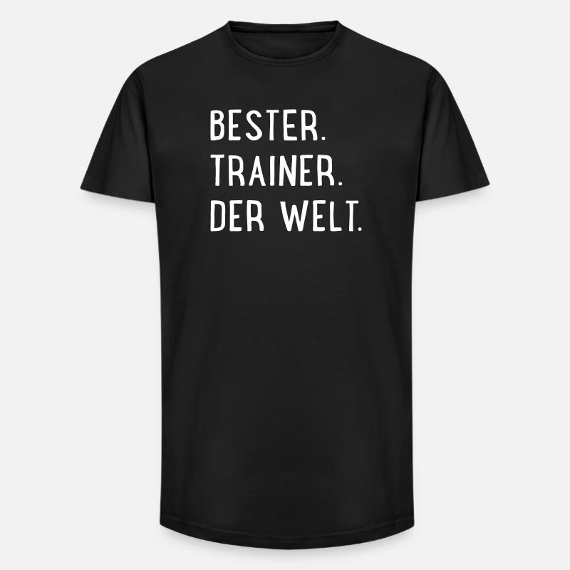 Bester Trainer der Welt - Long Fit Männer T-Shirt - Schwarz