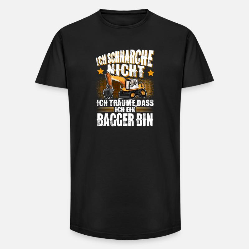 Bagger - Long Fit Männer T-Shirt - Schwarz