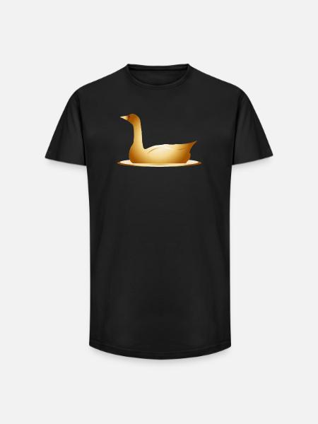 the golden goose fairytale and mysterious - Long Fit Men's T-Shirt - black