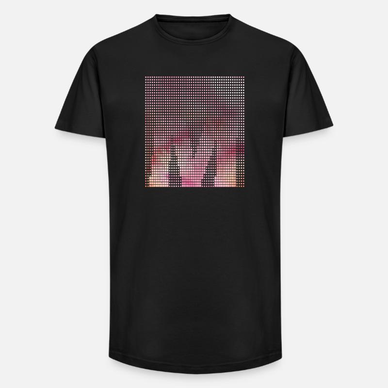 Letter M, Name, der Buchstabe M - Long Fit Männer T-Shirt - Schwarz