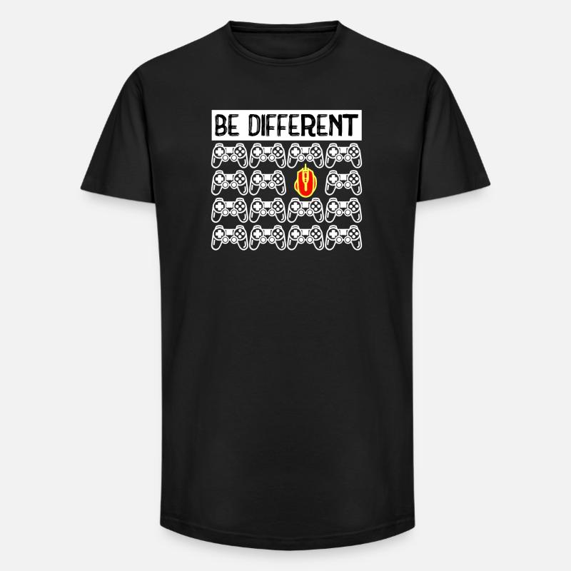 Videospiele Controller Gamer Zocker - Long Fit Männer T-Shirt - Schwarz