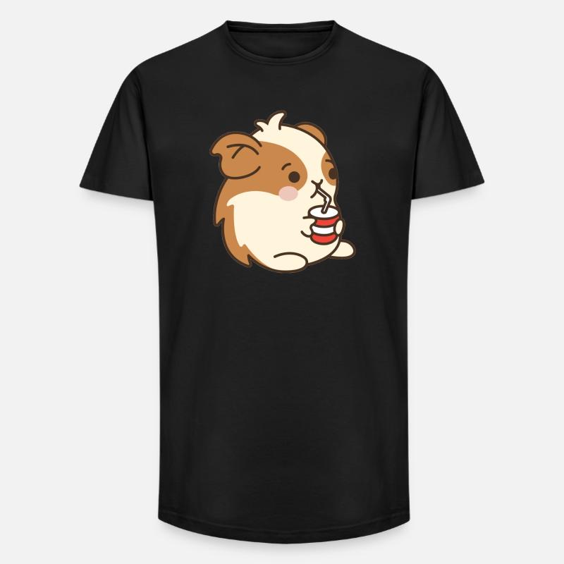 Hamster - Long Fit Männer T-Shirt - Schwarz