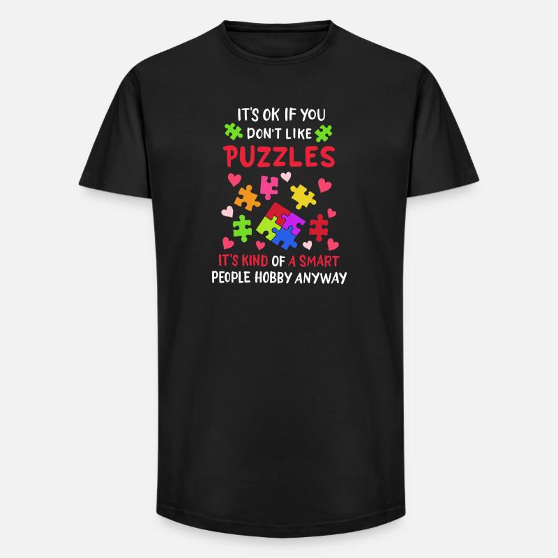 Puzzle Puzzles - Long Fit Männer T-Shirt - Schwarz