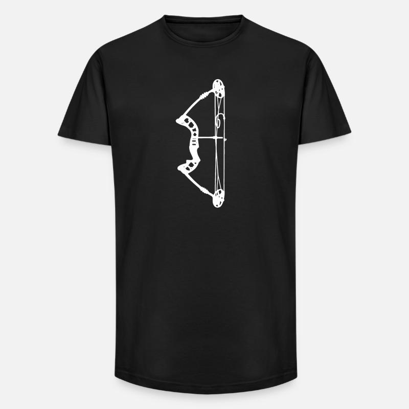 Bogenschießen Bogenjäger Bogenjagd - Long Fit Männer T-Shirt - Schwarz