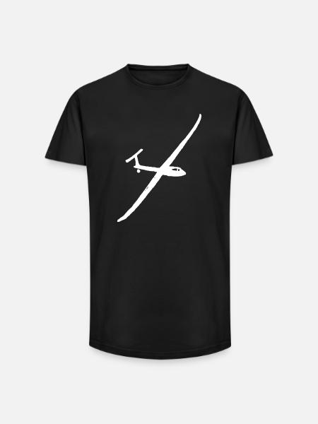 Voile à voile Plané - T-shirt coupe longue homme - noir