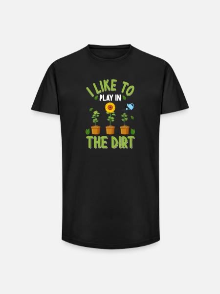 Gärtner Garten - Long Fit Männer T-Shirt - Schwarz