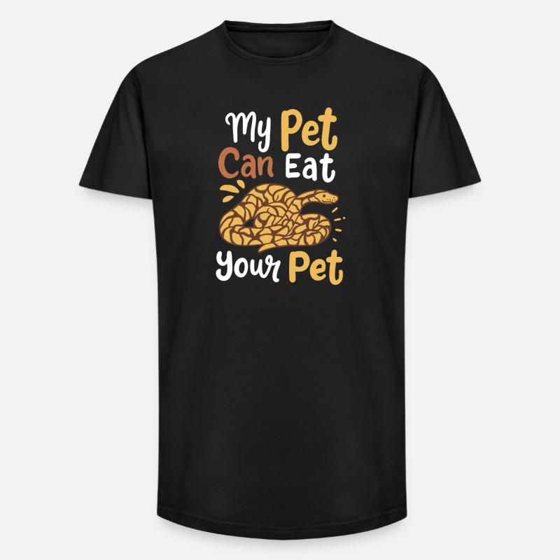 Python Snake Snake Owner - Long Fit Men's T-Shirt - black