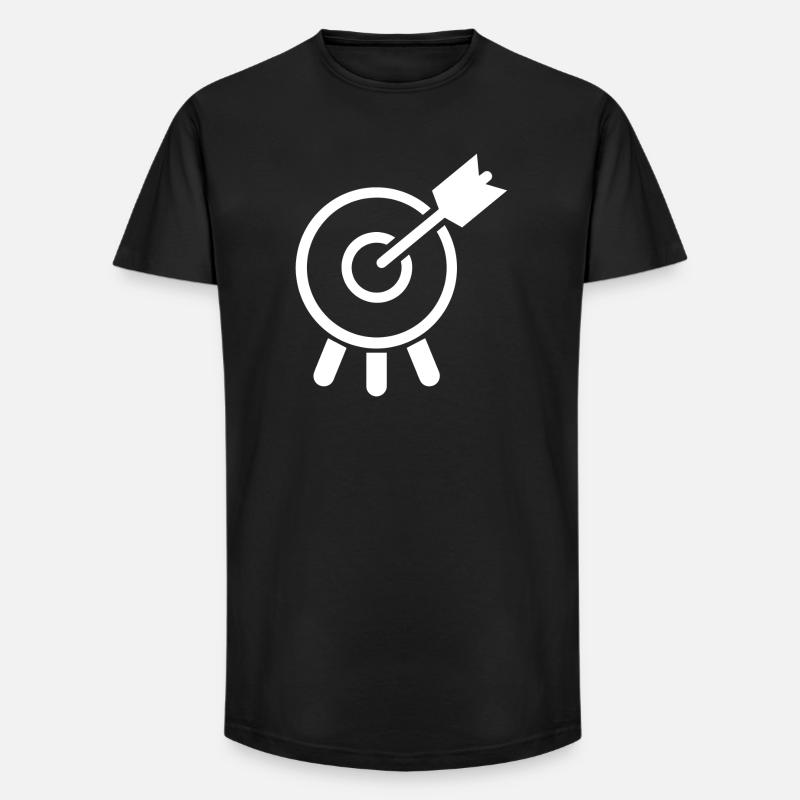 Bogenschießen - Long Fit Männer T-Shirt - Schwarz