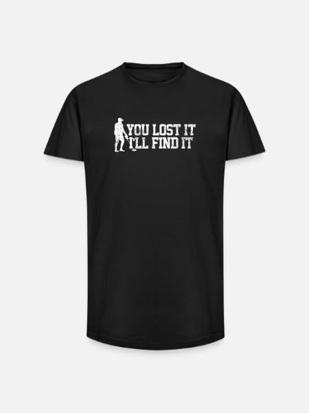 Metal detection detectorist - Long Fit Men's T-Shirt - black