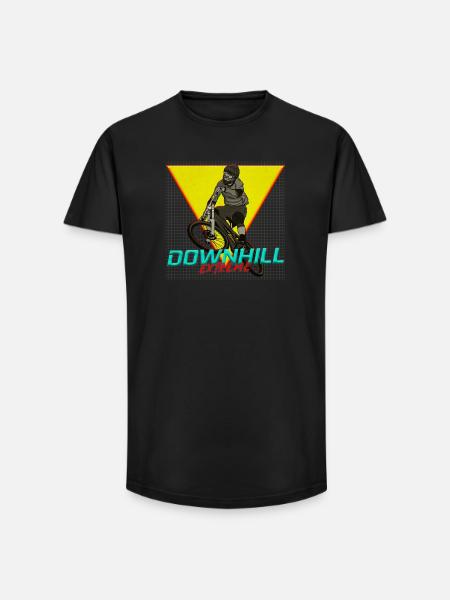 Downhill Extreme Motiv - Long Fit Men's T-Shirt - black