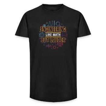 Ingenieur - Long Fit Männer T-Shirt - Schwarz - Vorne - AI Model Male 185 light (185cm)