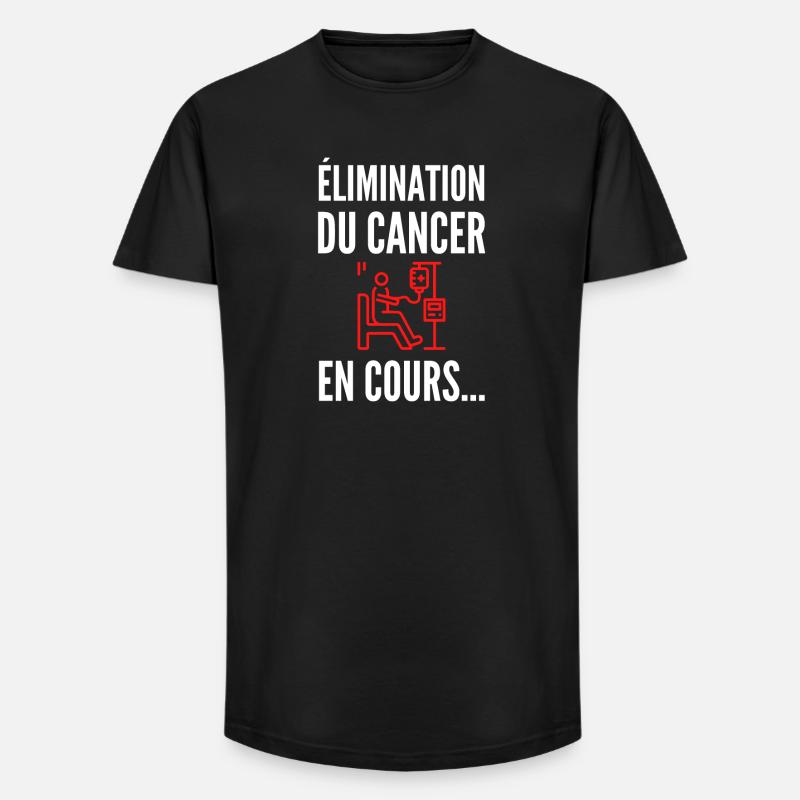 Élimination en cours – Avancer, simplement - T-shirt coupe longue homme - noir