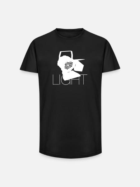 Light - Long Fit Men's T-Shirt - black