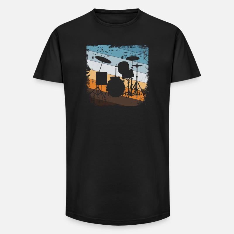 Drummers - Long Fit Men's T-Shirt - black