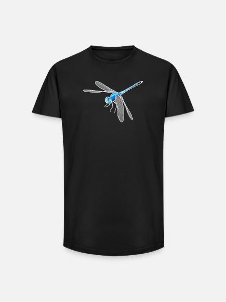 Libellule - T-shirt coupe longue homme - noir