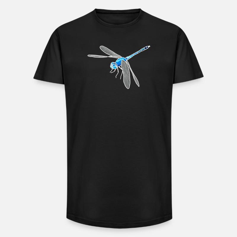 Libelle - Long Fit Männer T-Shirt - Schwarz