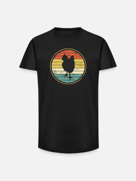 Chicken chickens - Long Fit Men's T-Shirt - black