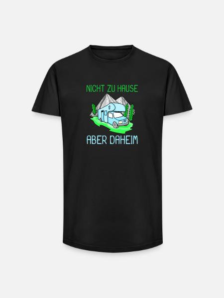 Wohnmobil Camping Camper - Long Fit Männer T-Shirt - Schwarz
