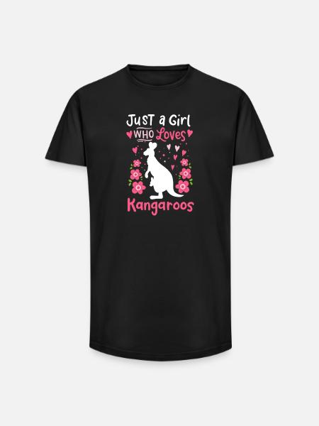Kangaroo Australia Kangaroo Lovers - Long Fit Men's T-Shirt - black