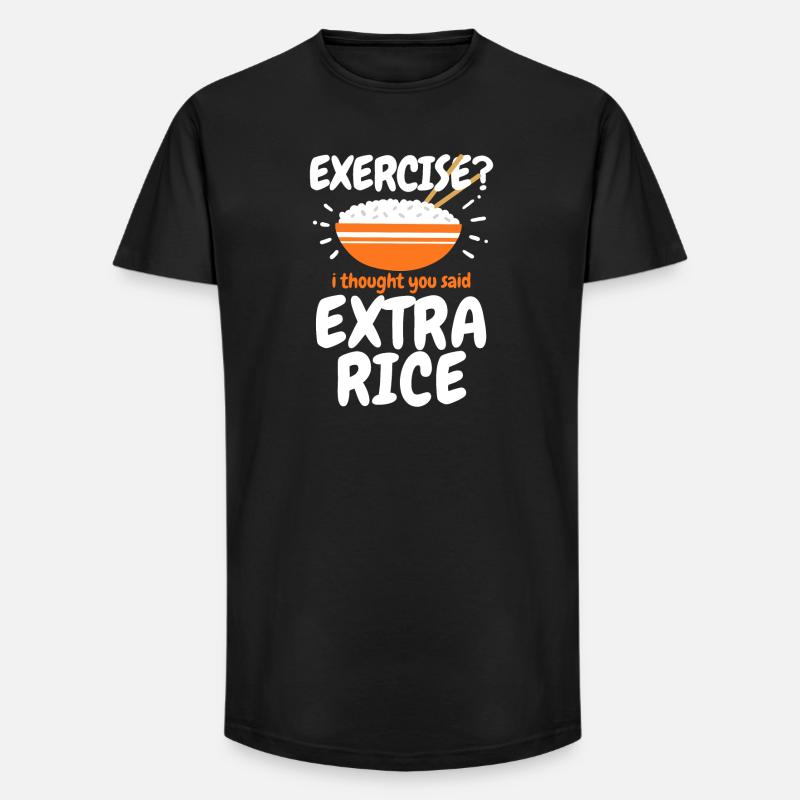 Reis Extra Reis philippinisches Essen - Long Fit Männer T-Shirt - Schwarz