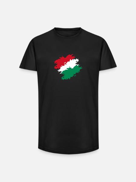 Hungary - Long Fit Men's T-Shirt - black