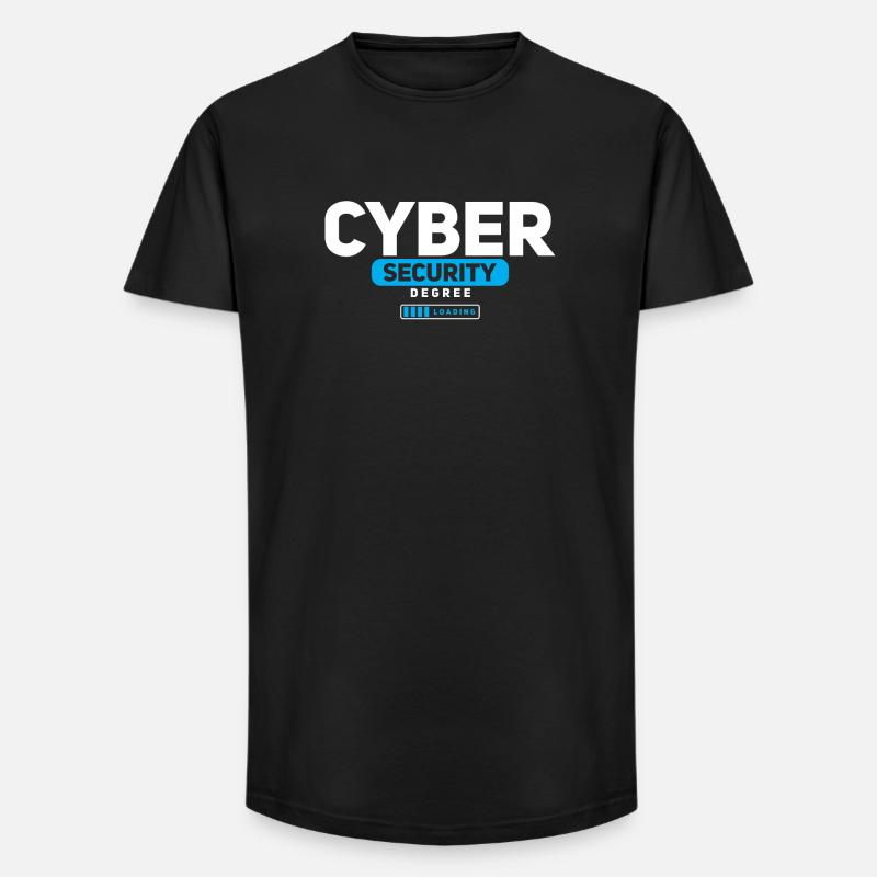 Cybersecurity Degree in cybersecurity - Long Fit Men's T-Shirt - black
