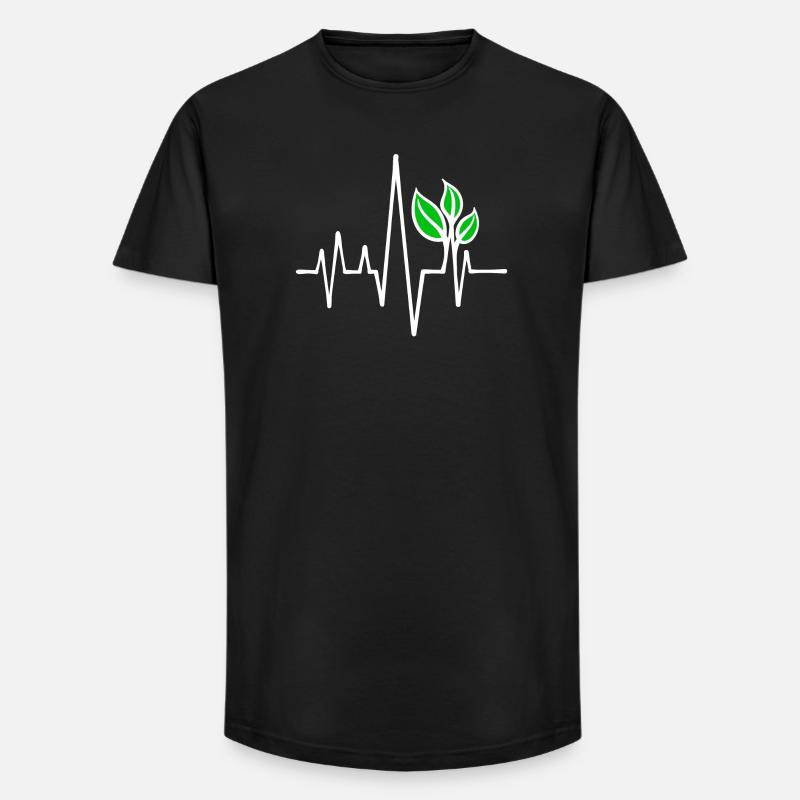 Umweltschutz Vegan - Long Fit Männer T-Shirt - Schwarz