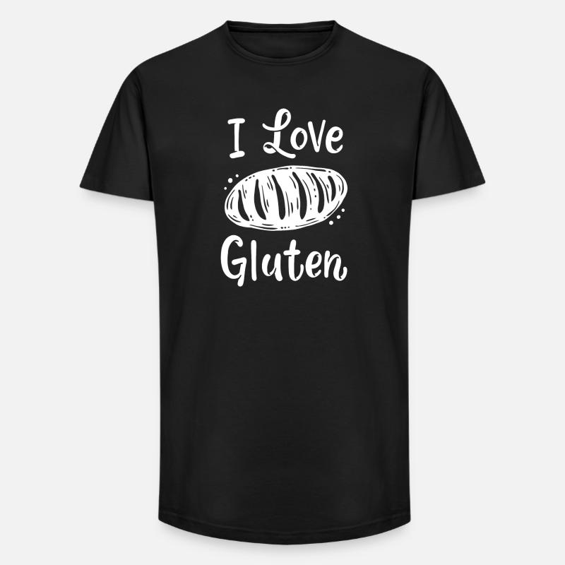 Brot Bäcker - Long Fit Männer T-Shirt - Schwarz