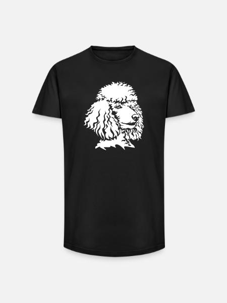 Poodle head "Black Edition" - Long Fit Men's T-Shirt - black