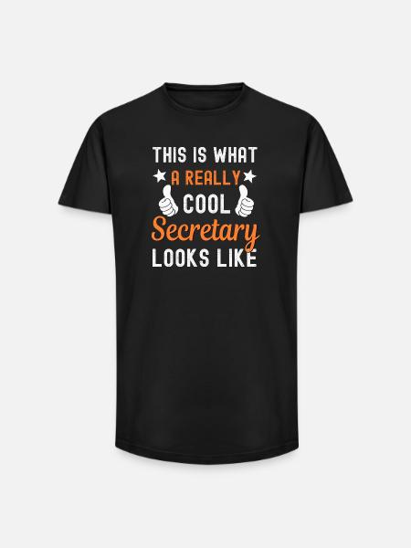 Secretary Secretary - Long Fit Men's T-Shirt - black