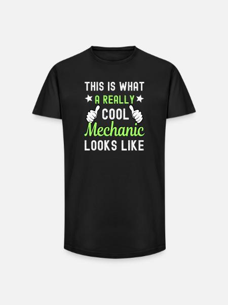Mechanic Mechanic - Long Fit Men's T-Shirt - black