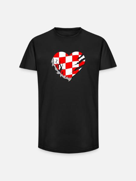 Croacia - Croatia - Long Fit Men's T-Shirt - black