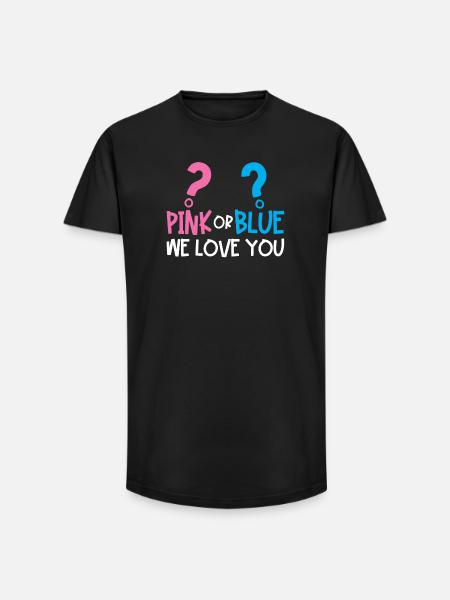 Gender Reveal Party - Long Fit Männer T-Shirt - Schwarz