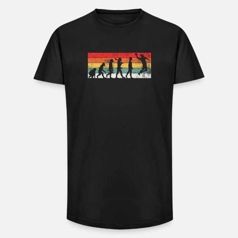 Handballer Handball Evolution - Long Fit Männer T-Shirt - Schwarz