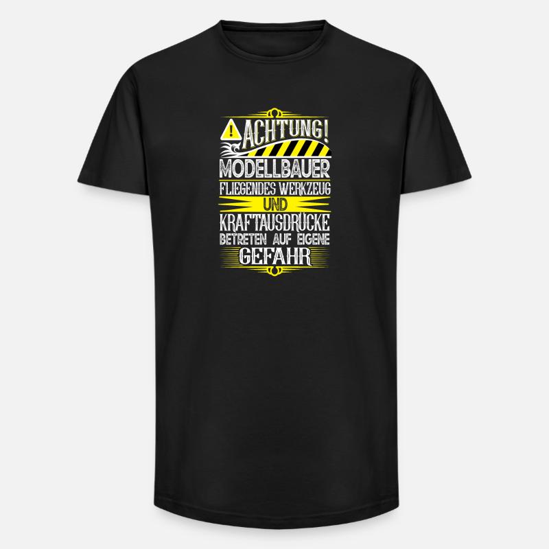 Modellbauer - Long Fit Männer T-Shirt - Schwarz